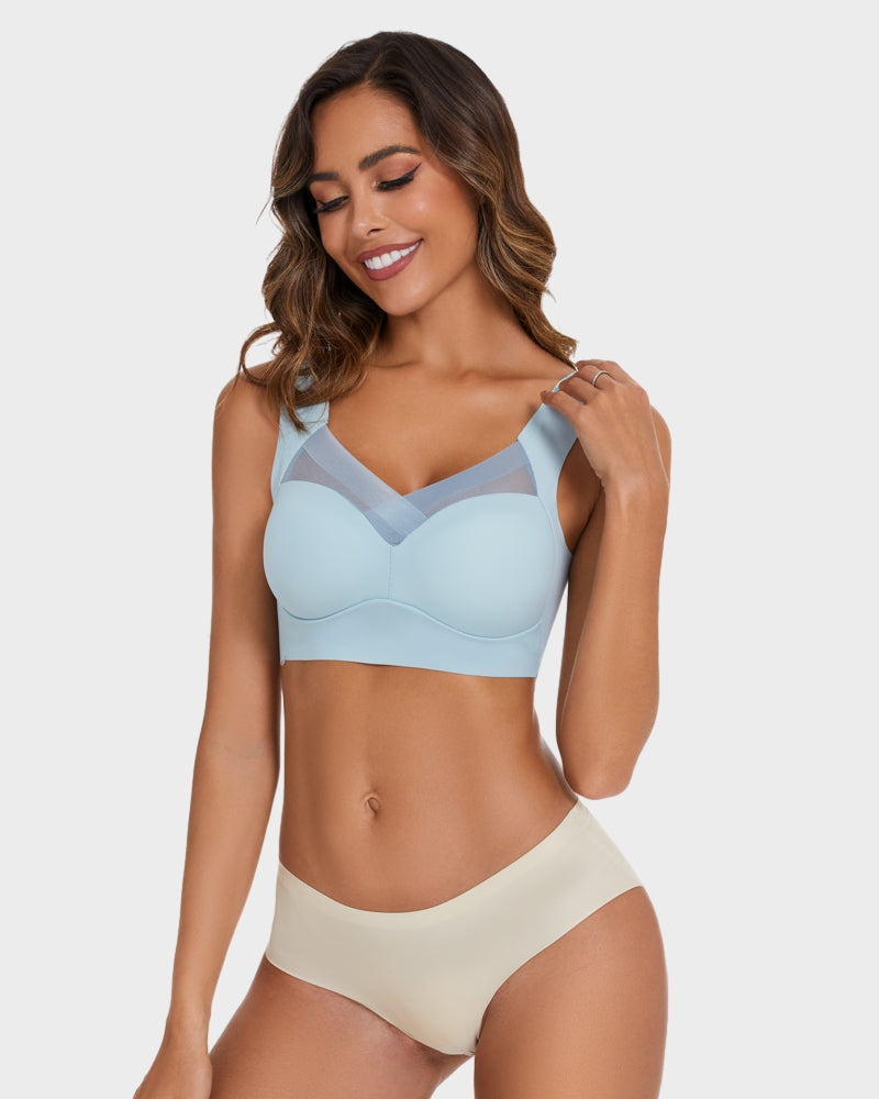 Comfortable Smoothing Mesh Bra