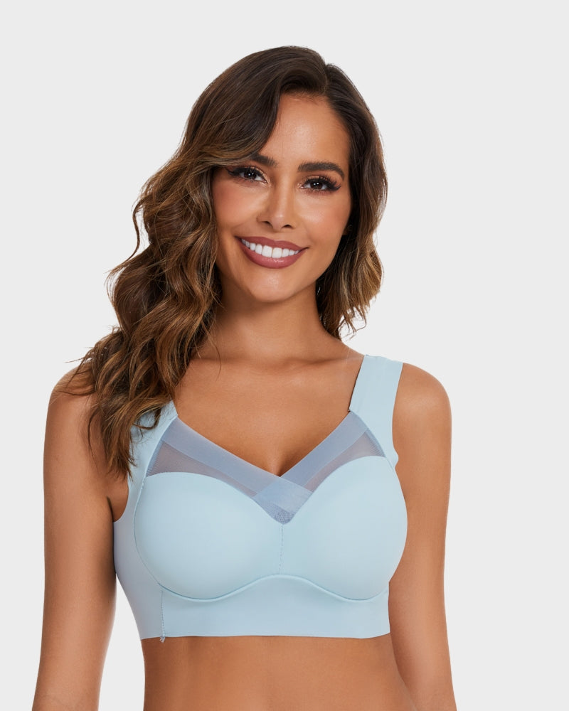 Comfortable Smoothing Mesh Bra