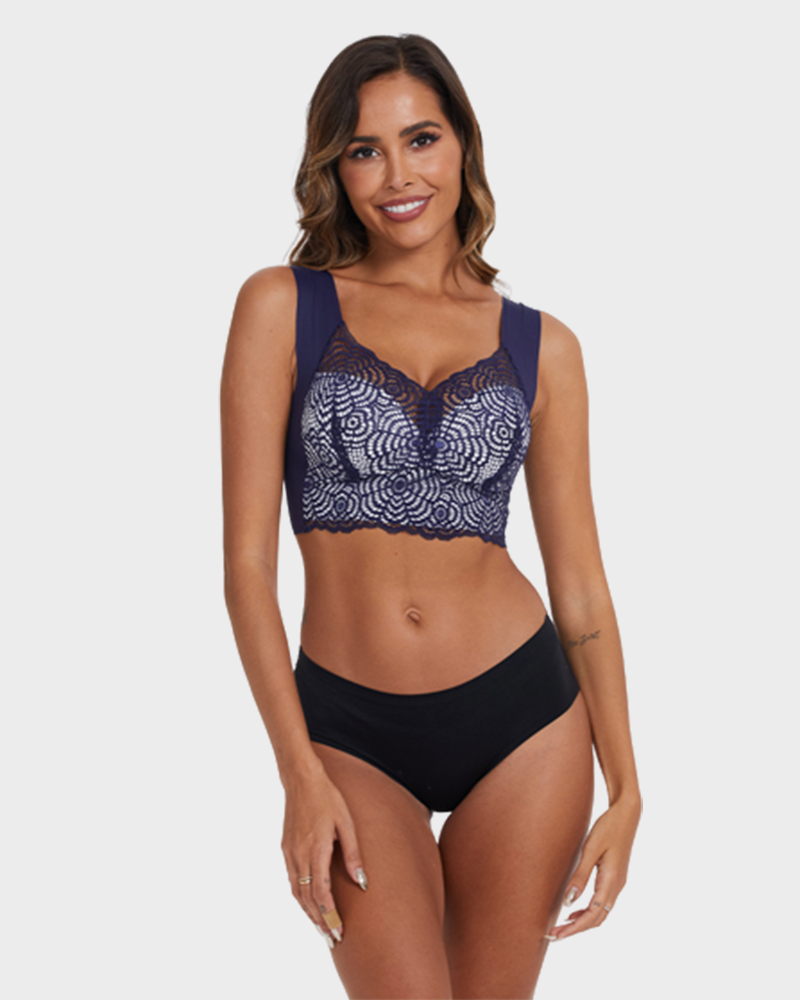 Ultimate Lift Stretch Full Figure Seamless Lace Cut Out Bra