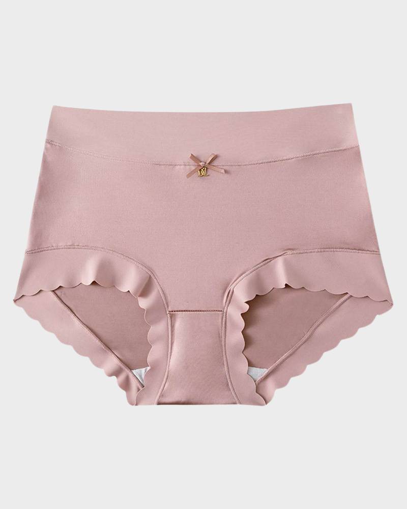 Seamless High-waisted Oversized Cotton Silk Antibacterial Underwear