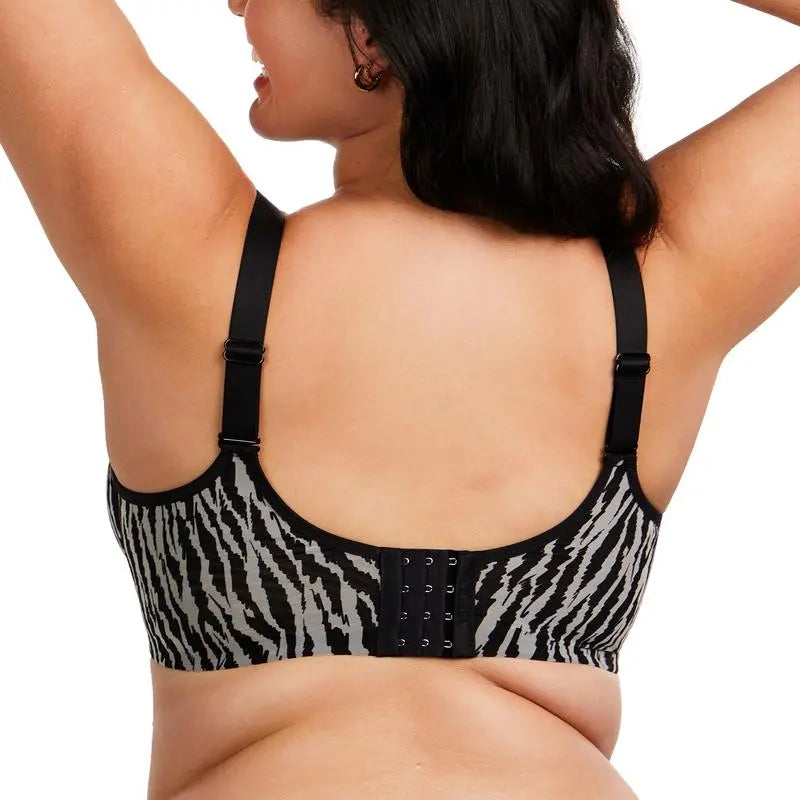 Zebra Wild Unlined Underwire Mesh Bra