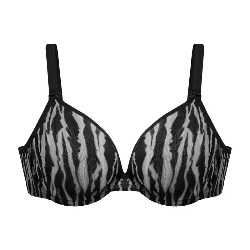 Zebra Wild Unlined Underwire Mesh Bra