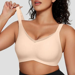 Womens Wireless Bras V Mesh Comfortable Bralette Supportive