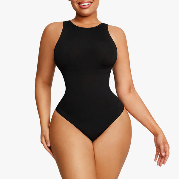 ELIZABETH®Crew Neck Sleeveless Sculpting Bodysuit Shapewear