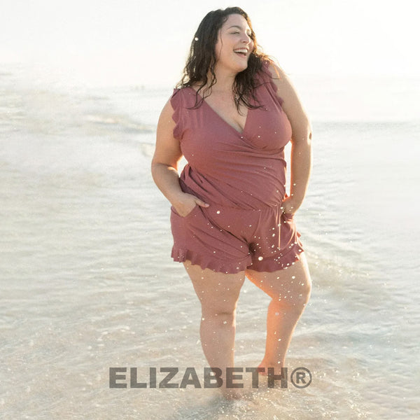 ELIZABETH® Integrated Bra Swimsuit Romper
