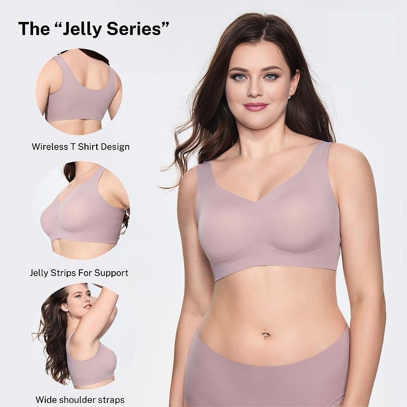 Jelly Plus Size Friendly T-shirt Bra - seamless