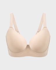 Back Smoothing Push-Up Plunge Bra Skin