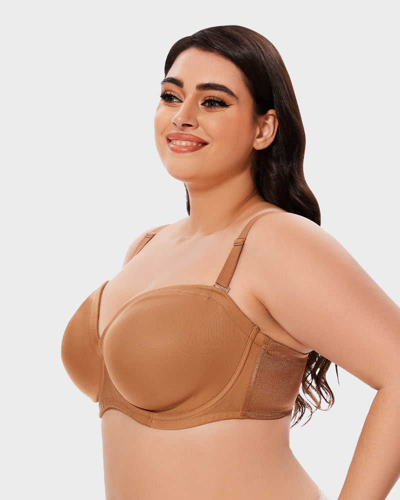 Comfort Push Up Unlined Bra with Removable Straps