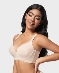 Back Smoothing Push-Up Plunge Bra Skin