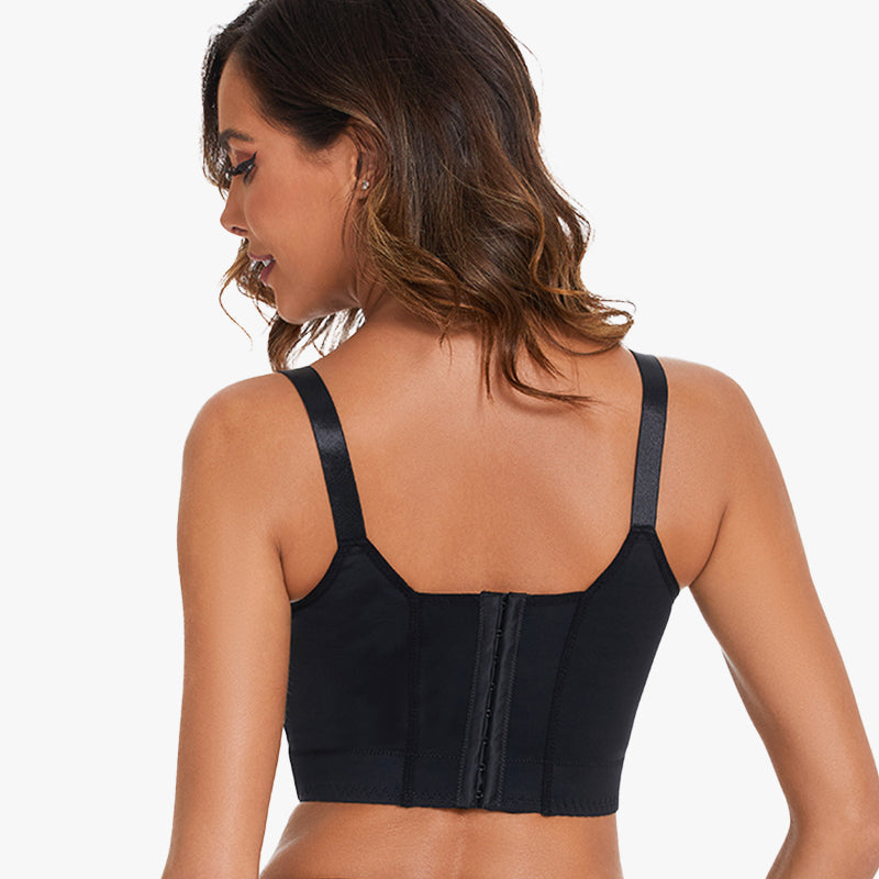 Full-Coverage Back Smoothing Bra-Brown