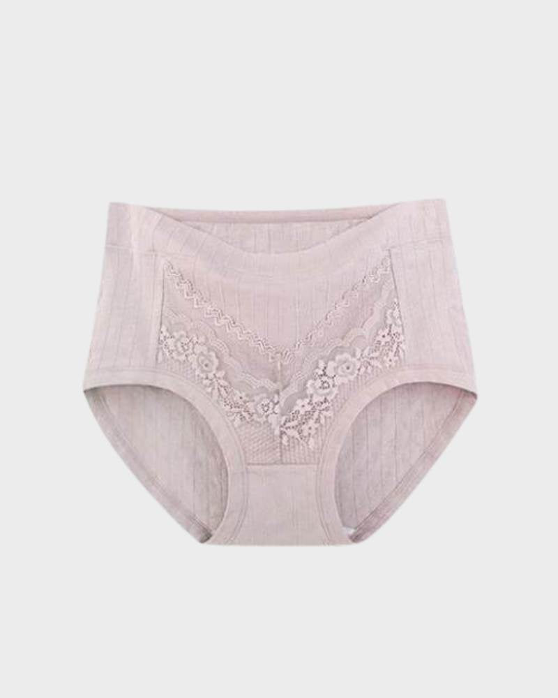 3-Pack Plus Size LeakProof Lace Cotton Panties