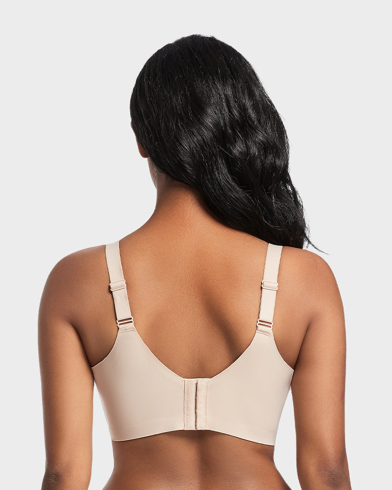 Back Smoothing Push-Up Plunge Bra Skin