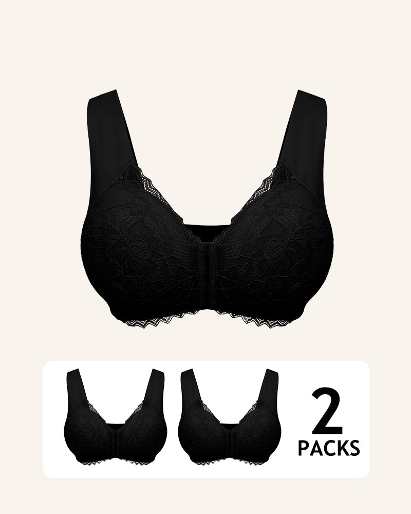 2025 Upgraded 5D Front Closure Wireless Bra