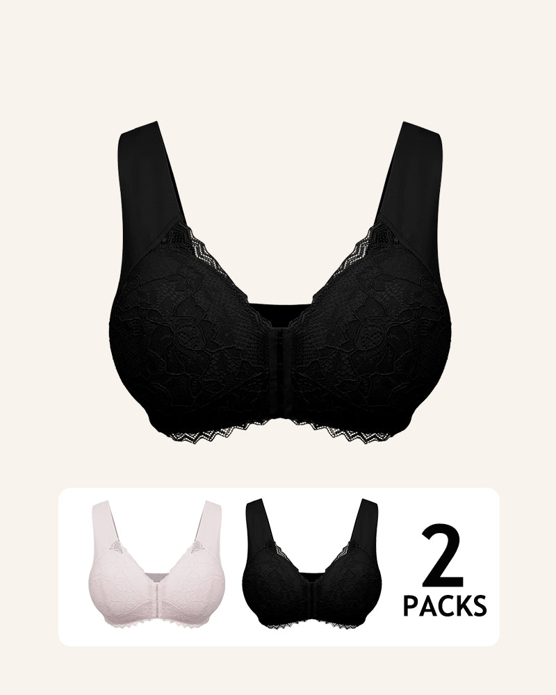 2025 Upgraded 5D Front Closure Wireless Bra