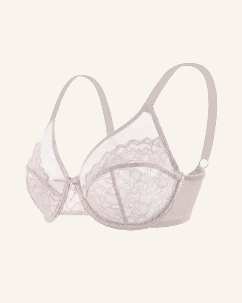 Full Coverage Lace Minimizer Bra - Petal 2 Pack