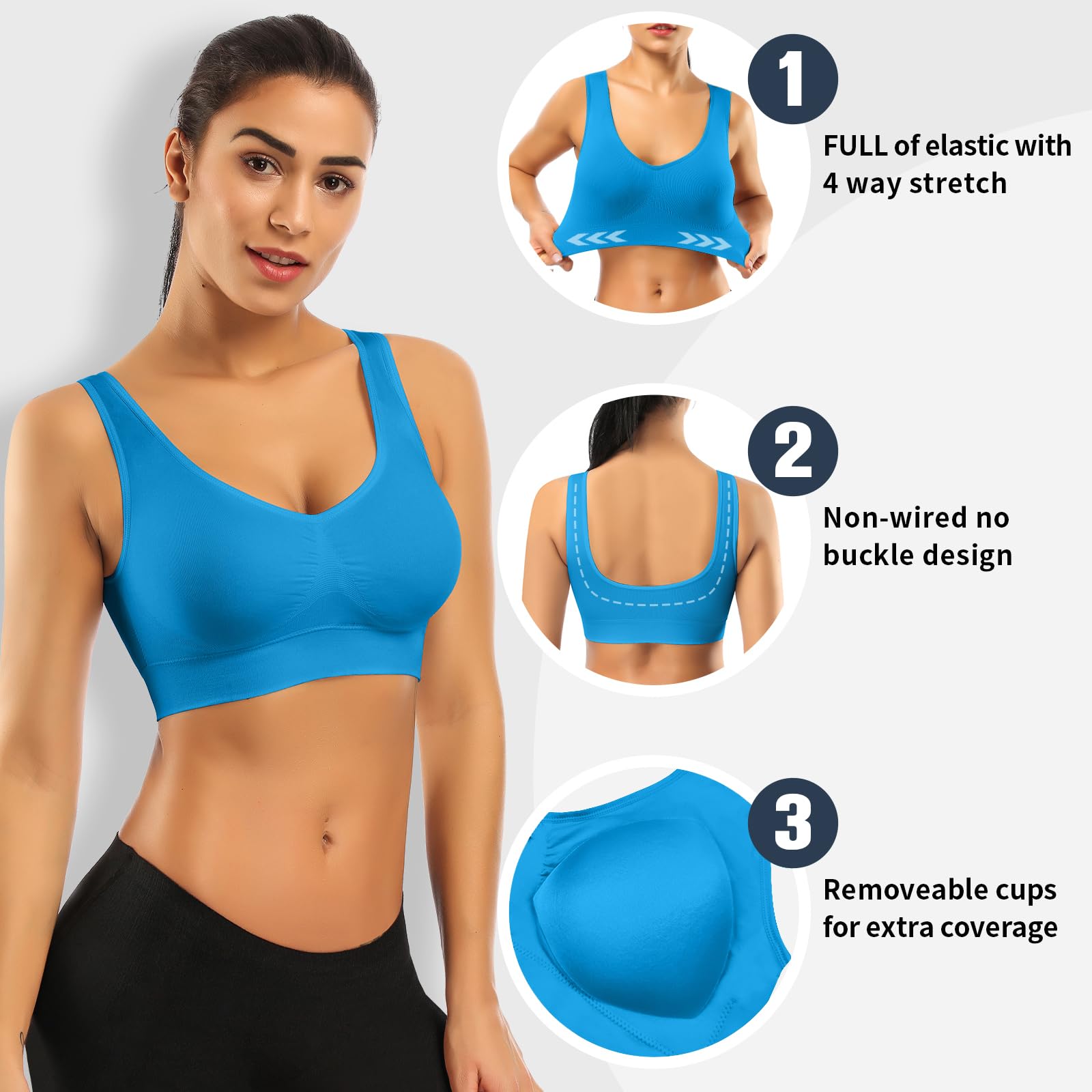 Seamless Comfort Workout Sports Bra