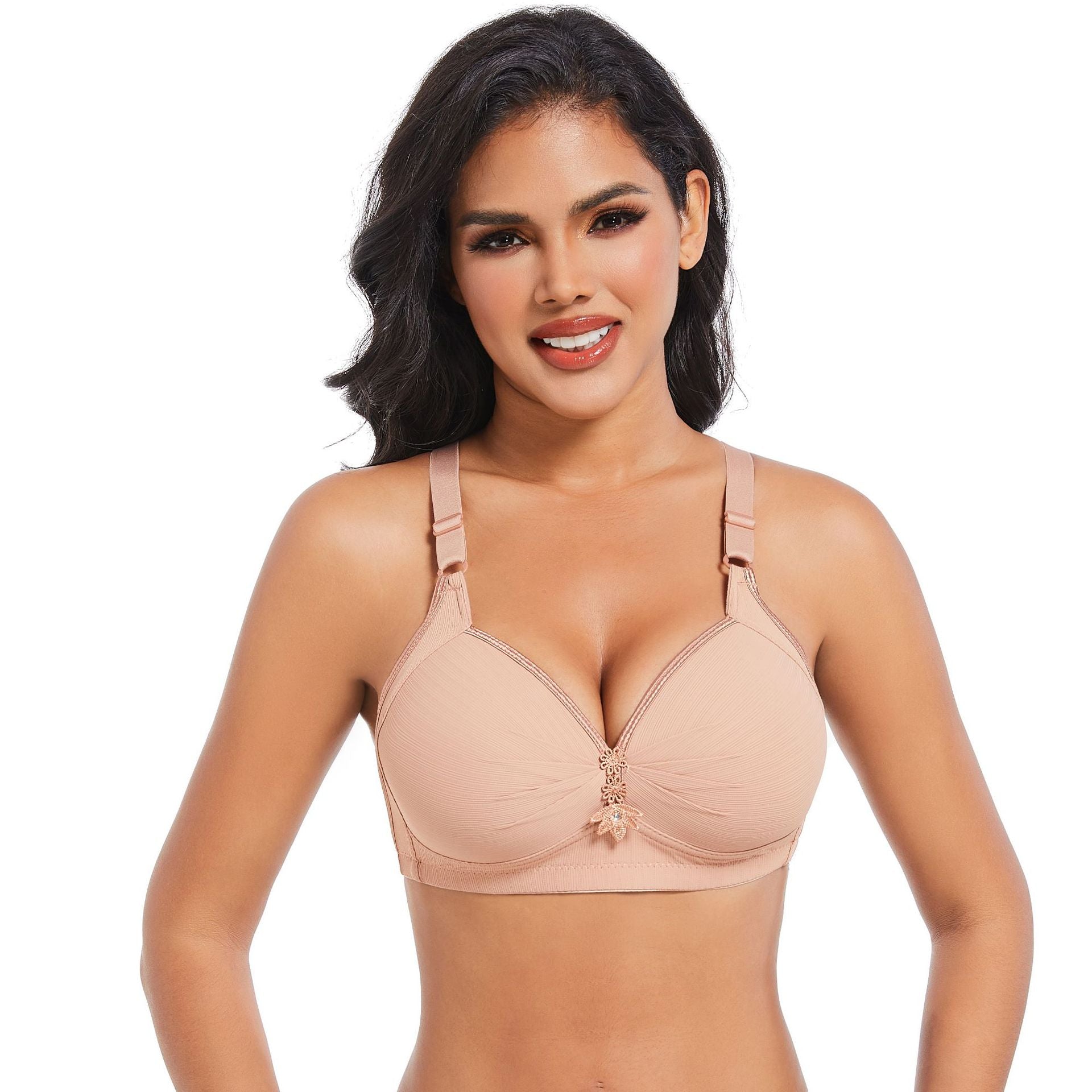 Wireless Everyday Bra Full Coverage Comfy Push Up Bra