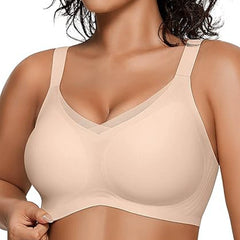 Womens Wireless Bras V Mesh Comfortable Bralette Supportive