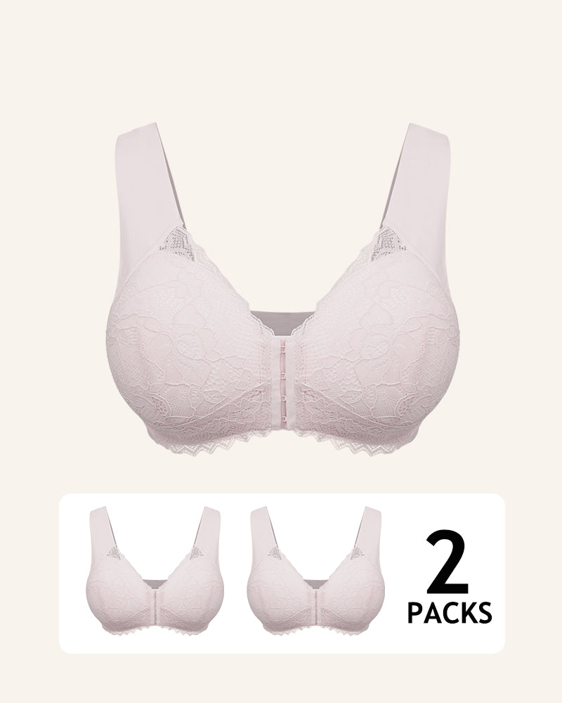 2025 Upgraded 5D Front Closure Wireless Bra