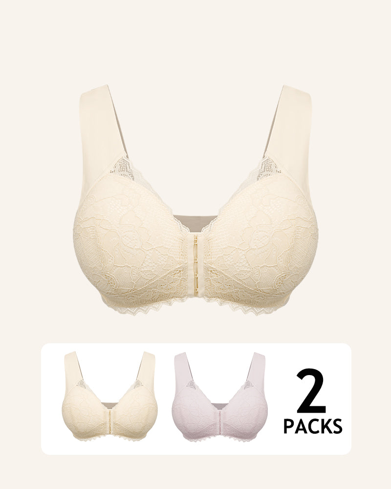 2025 Upgraded 5D Front Closure Wireless Bra