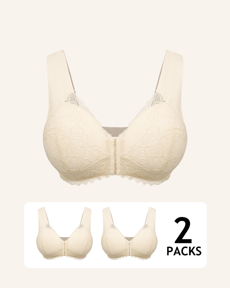 2025 Upgraded 5D Front Closure Wireless Bra