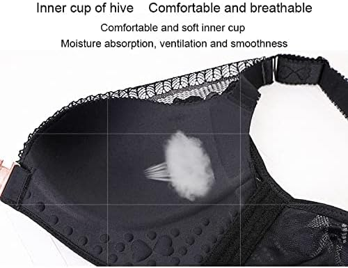ELIZABETH® Front Fastening '5D' Stereoscopic Rose Embroidery Bra(BUY 1 GET 2 FREE)-Black