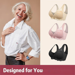 FRONT CLOSURE '5D' SHAPING WIRELESS BEAUTY BACK BRA(BUY 1 GET 2 FREE)