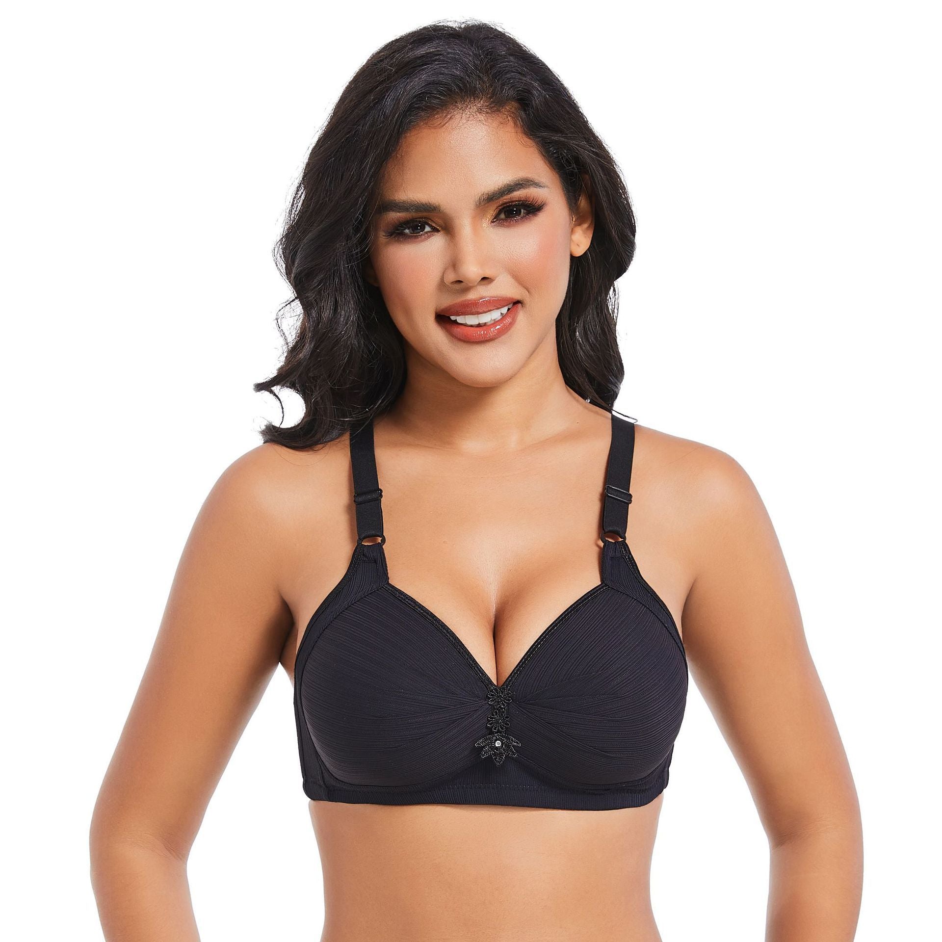 Wireless Everyday Bra Full Coverage Comfy Push Up Bra