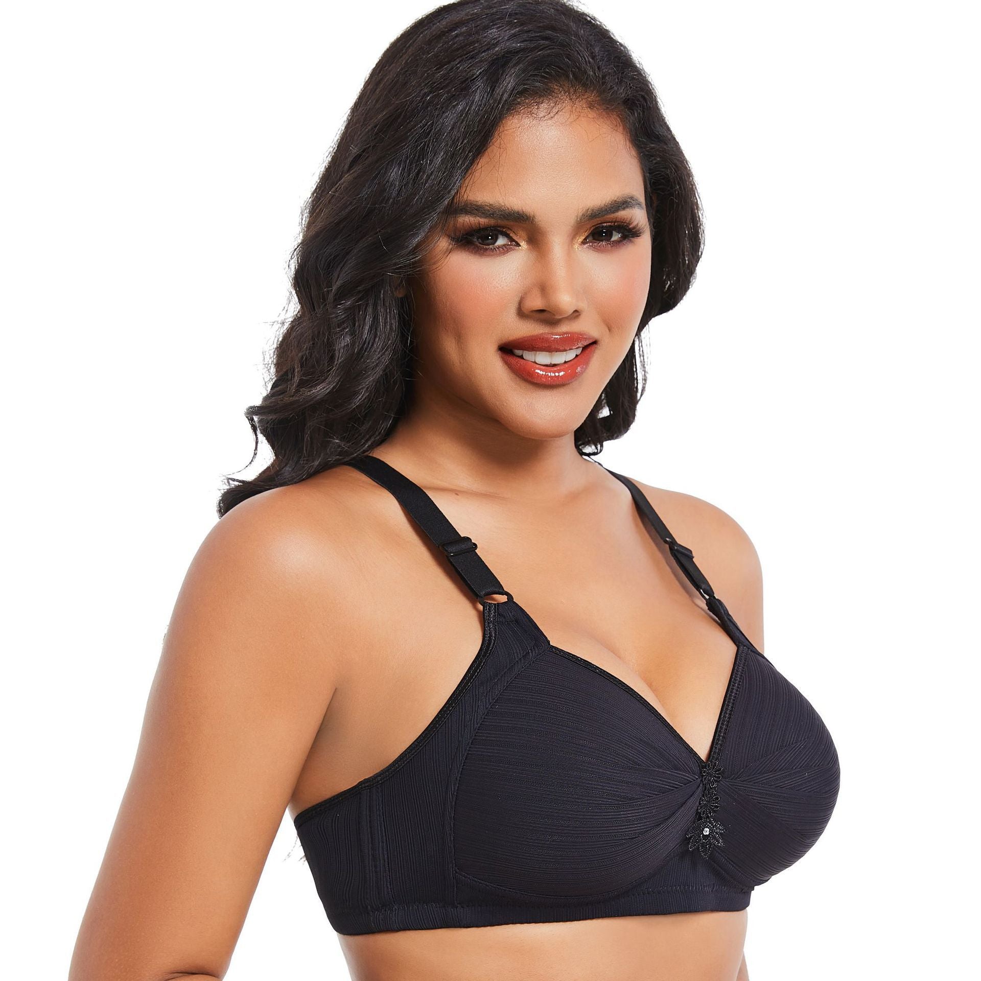 Wireless Everyday Bra Full Coverage Comfy Push Up Bra