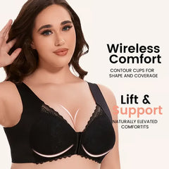 FRONT CLOSURE '5D' SHAPING WIRELESS BEAUTY BACK BRA(BUY 1 GET 2 FREE)