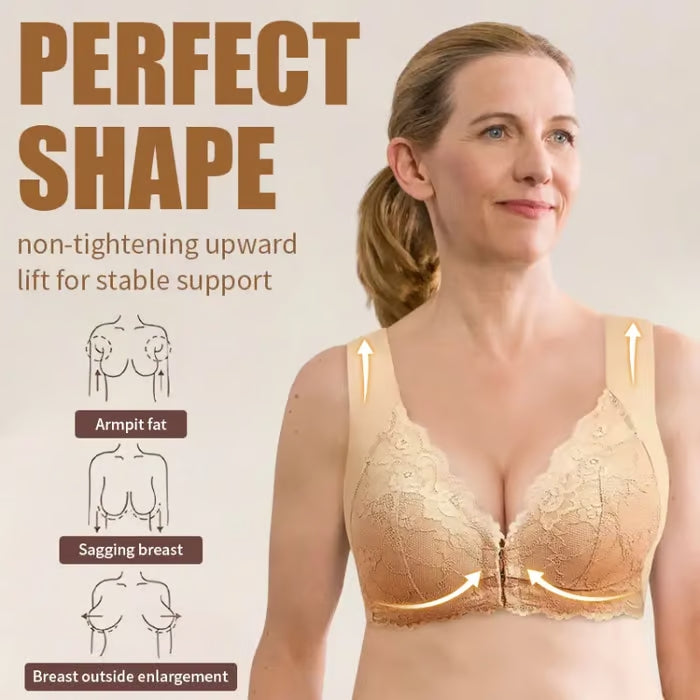 FRONT CLOSURE '5D' SHAPING WIRELESS BEAUTY BACK BRA(BUY 1 GET 2 FREE)