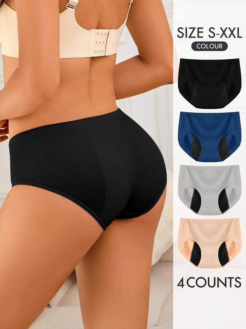 Women's Comfortable Breathable Comfort Cozy Seamless Leak Proof Period Knicker