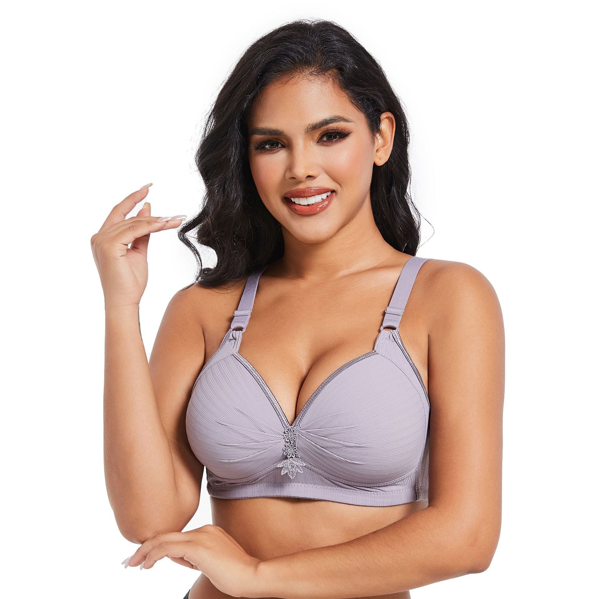 Wireless Everyday Bra Full Coverage Comfy Push Up Bra