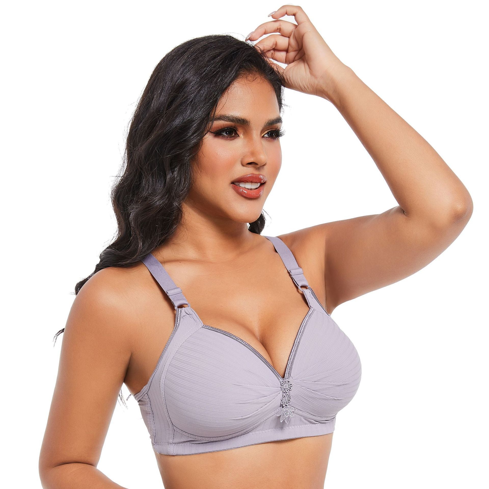 Wireless Everyday Bra Full Coverage Comfy Push Up Bra