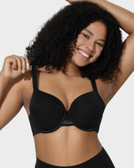 Full Coverage Mesh Accented Molded Cup Underwired Bra