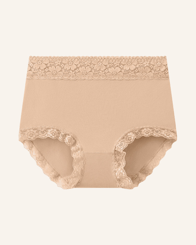 ELIZABETH® Cotton Lace High-Waisted Panties