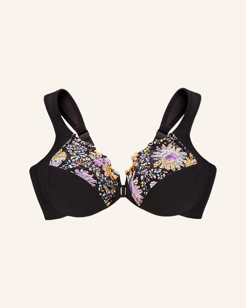 ELIZABETH® Front-Closure Underwire Print Bra