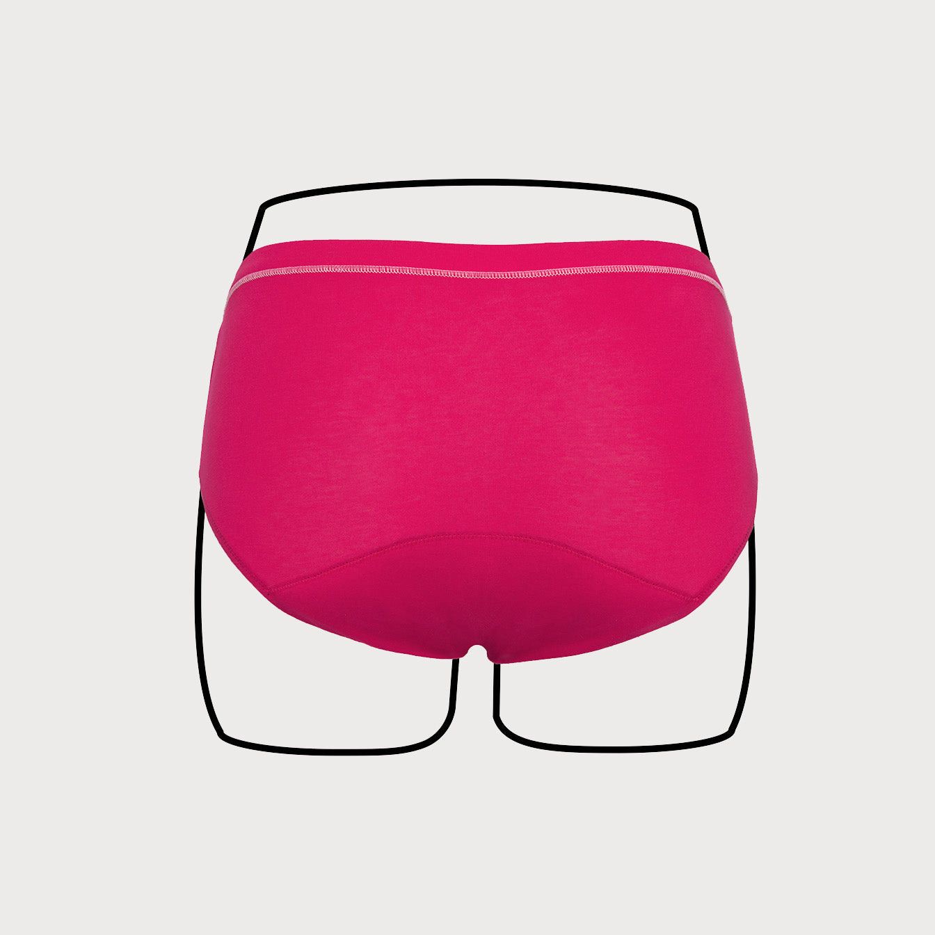 Mid-Waist Full Coverage Cotton Period Panty