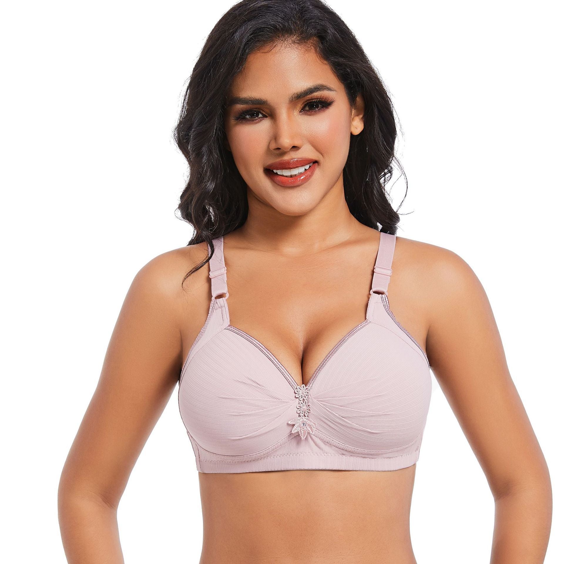 Wireless Everyday Bra Full Coverage Comfy Push Up Bra