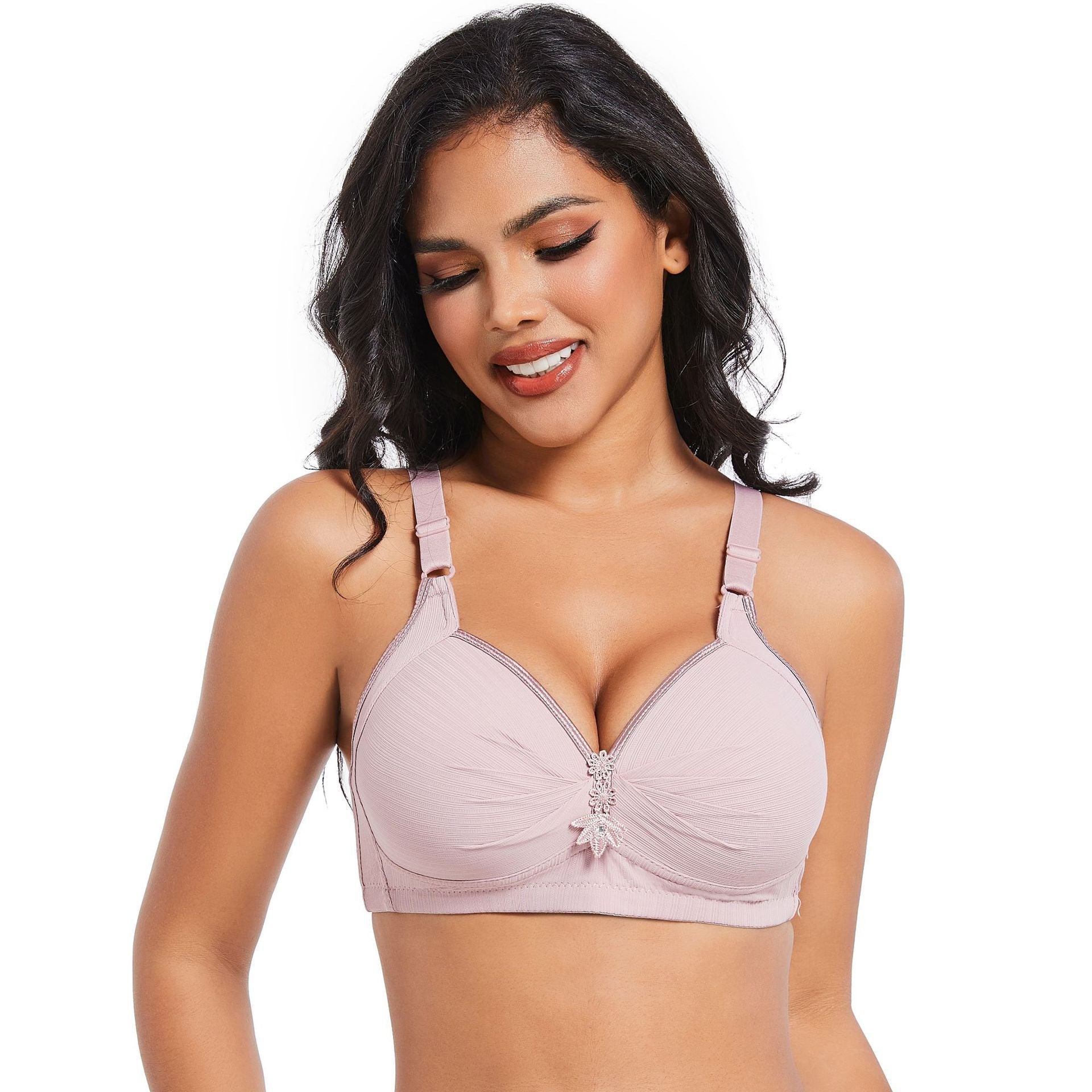 Wireless Everyday Bra Full Coverage Comfy Push Up Bra