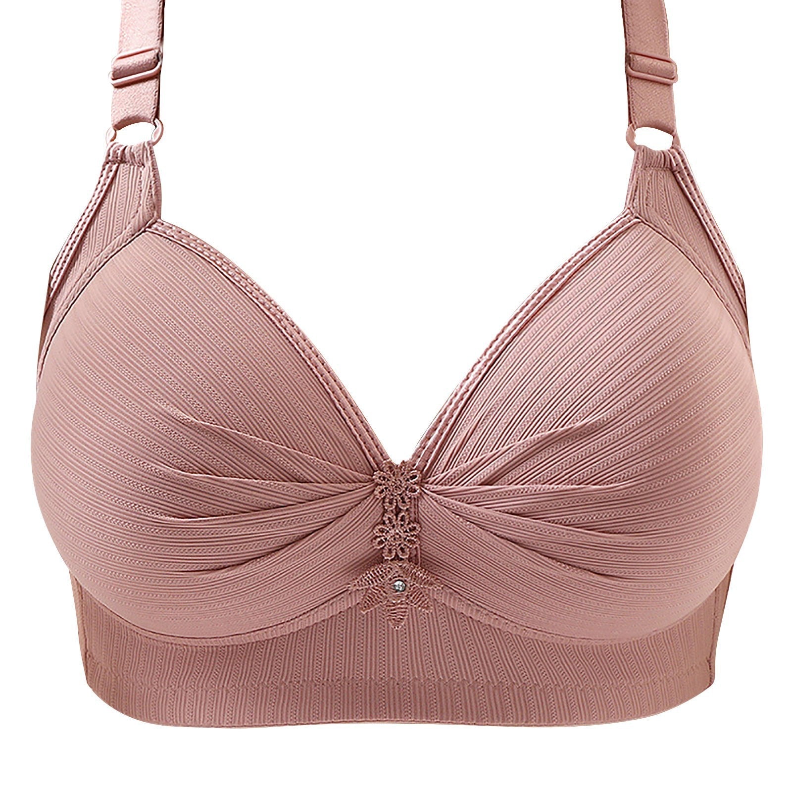 Wireless Everyday Bra Full Coverage Comfy Push Up Bra