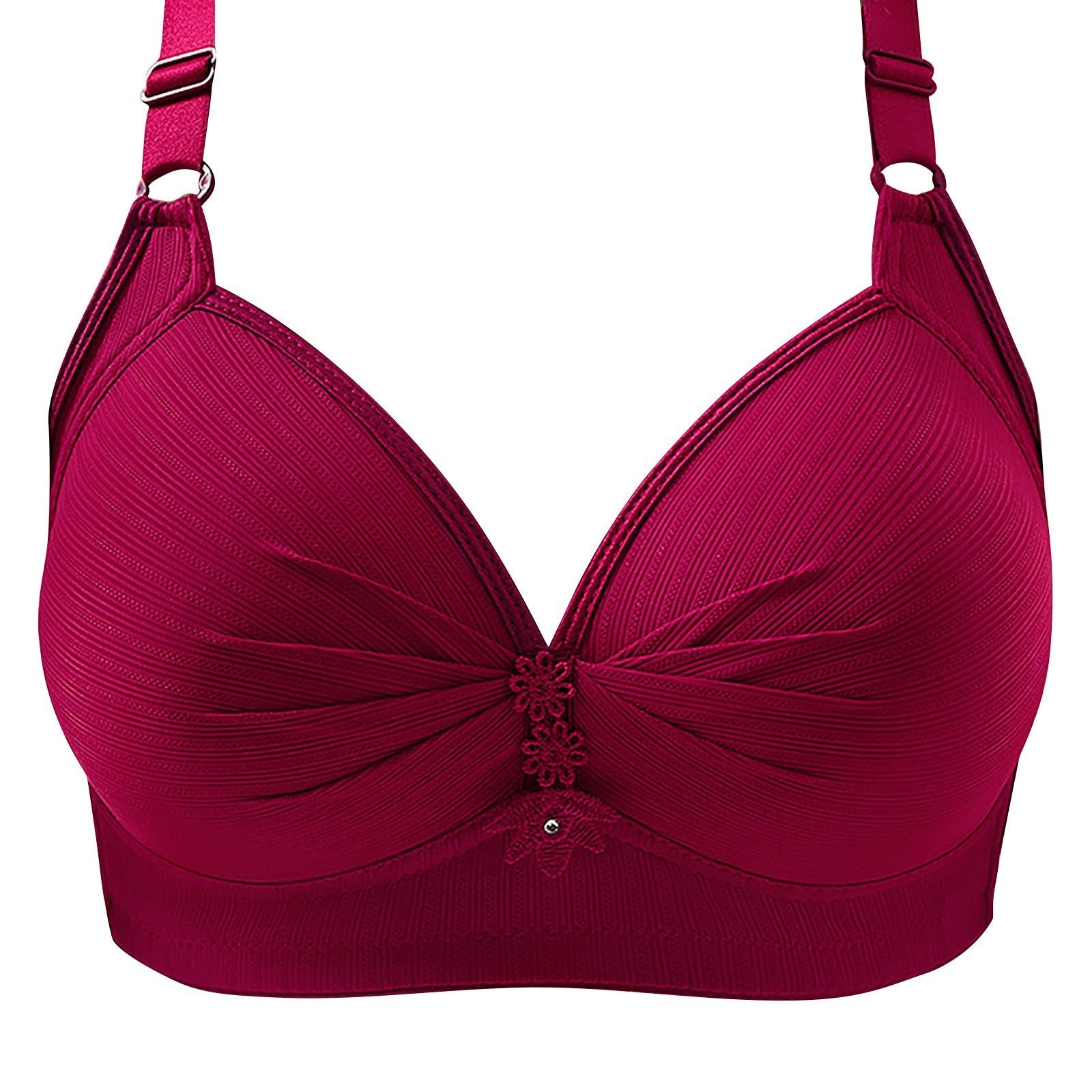 Wireless Everyday Bra Full Coverage Comfy Push Up Bra