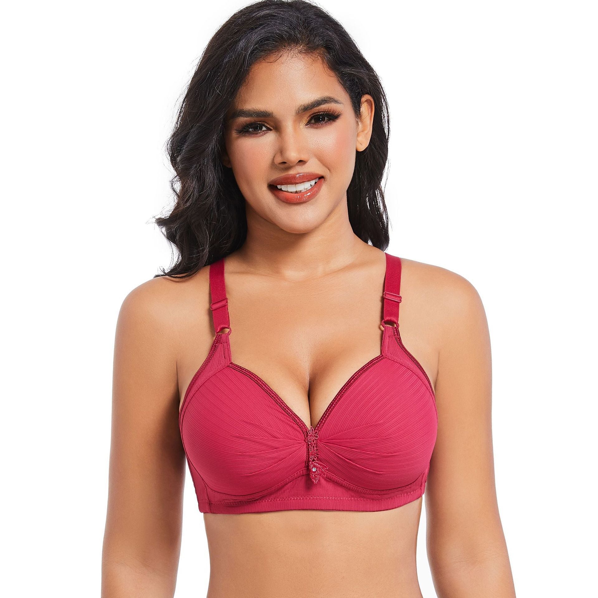 Wireless Everyday Bra Full Coverage Comfy Push Up Bra