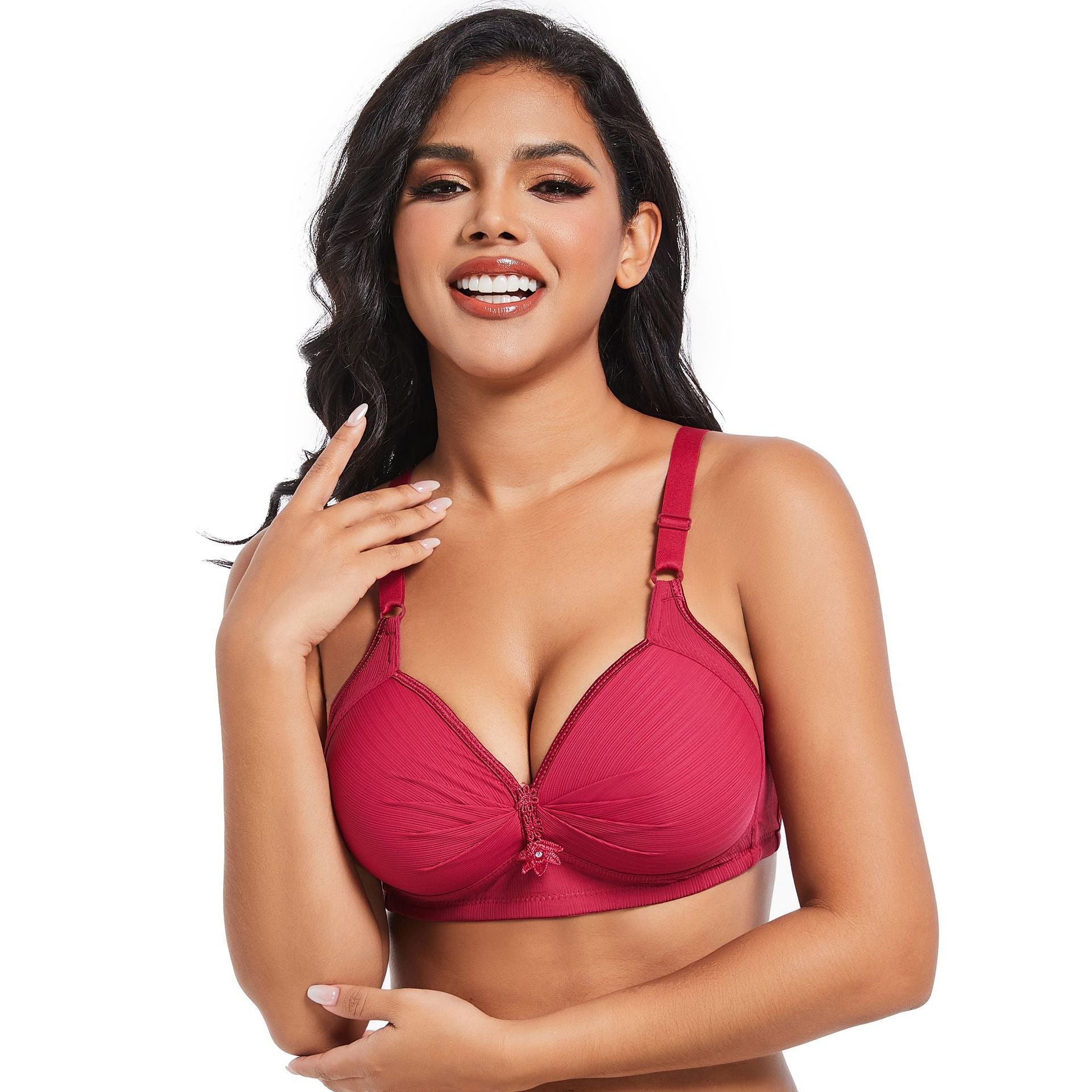 Wireless Everyday Bra Full Coverage Comfy Push Up Bra