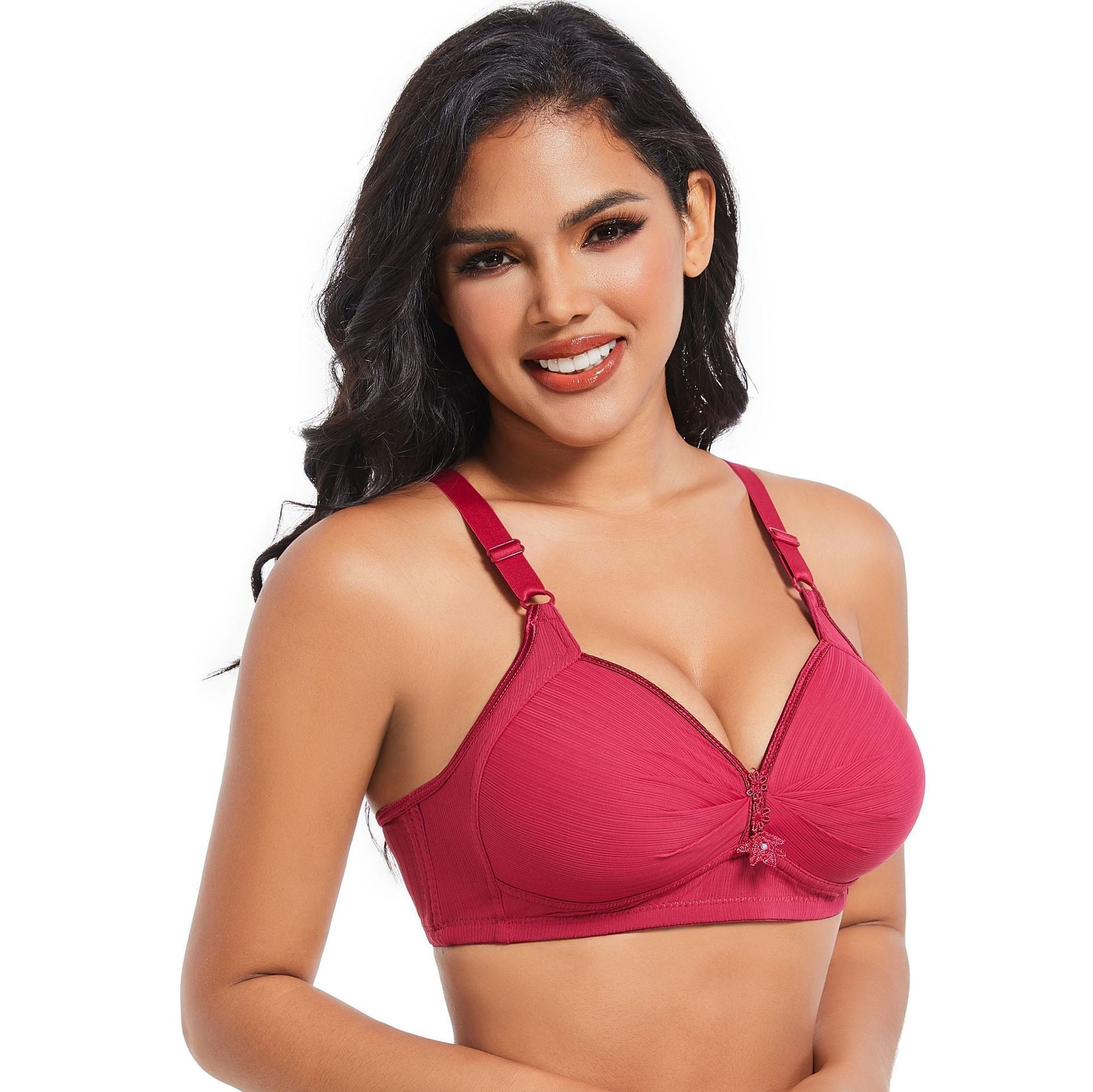 Wireless Everyday Bra Full Coverage Comfy Push Up Bra