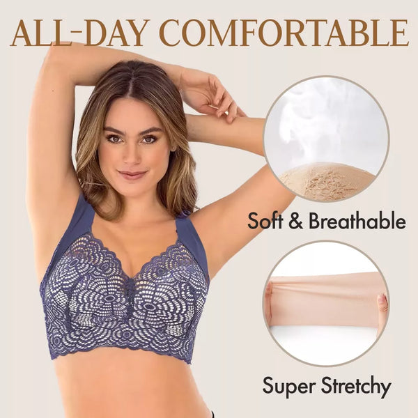 ELIZABETH® Ultimate Lift Stretch Full-Figure Seamless Lace Cut-Out Bra（BUY 1 GET 1 FREE）(2 PACK)